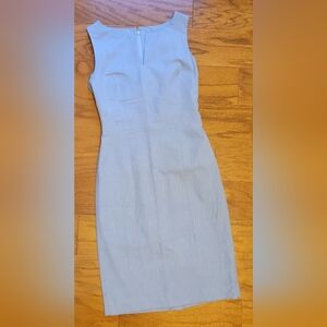 Sleeveless Blue Sheeth Dress 0